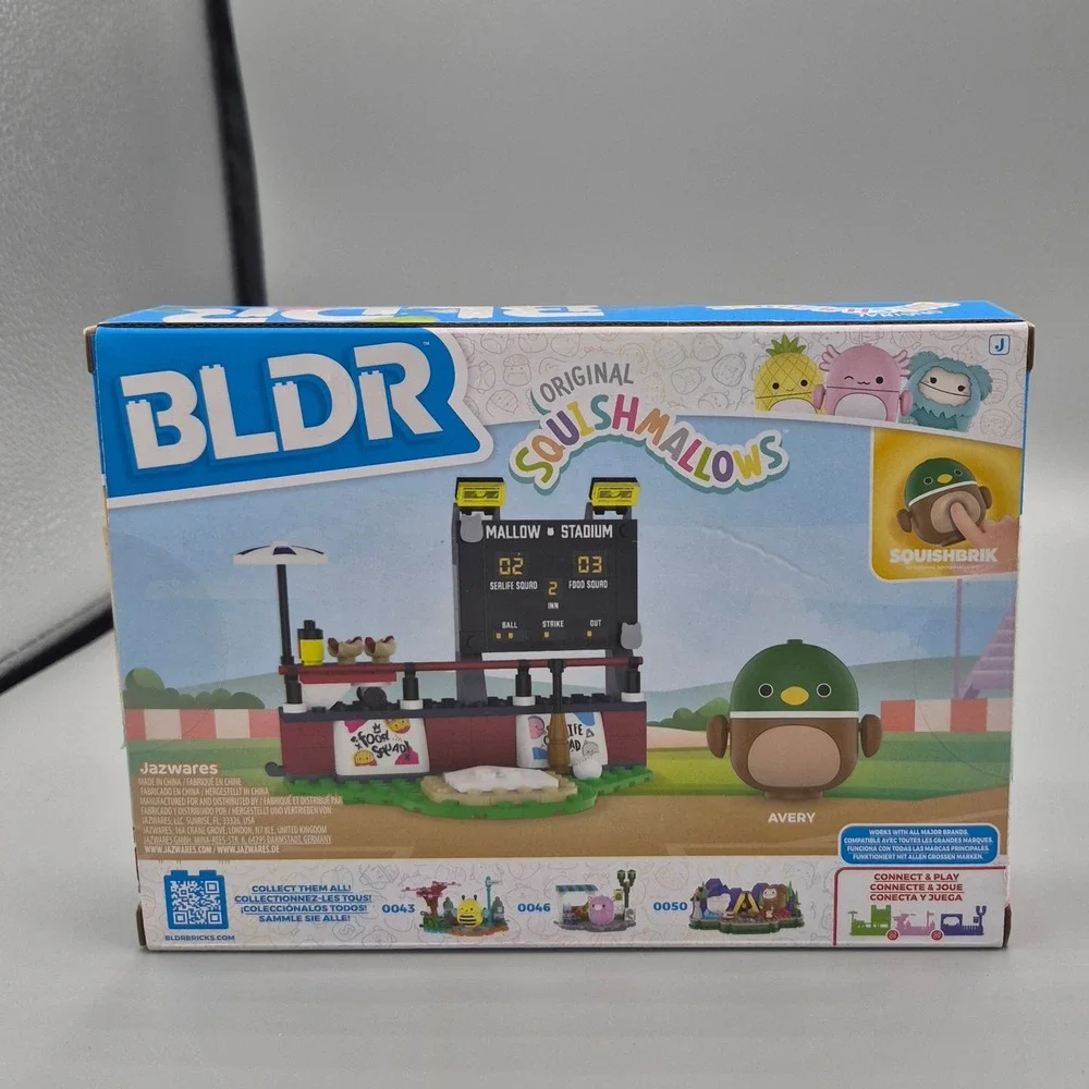 BLDR Squishmallows Avery's Ball Game Building Set 0044 Mallow Stadium NEW